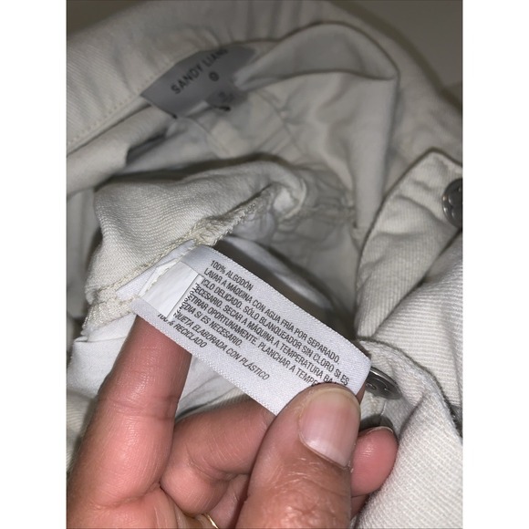 Sandy Liang Target Cream Coveralls Jumpsuit Women's Size 12  100% Cotton 0070 - Picture 7 of 7